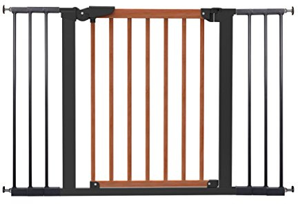 BabyDan Avantgarde Kirsche/Schwarz: TÜV/GS geprüftes Schutzgitter Tür- und Treppenschutz zum Klemmen 71,3-117,1 cm – Hergestellt in Dänemark