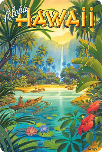 Pacifica Island Art - Hawaiianische Vintage-Postkarten 30 Stück - Aloha aus Hawaii von Kerne Erickson