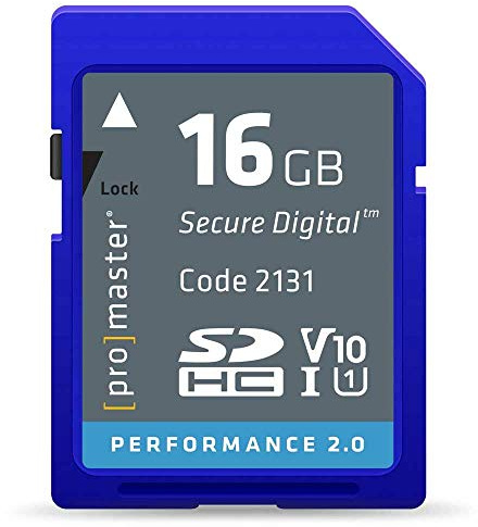 Promamster 16GB Performance 2.0 SDHC Memory Card UHS-1 V10 (2131)
