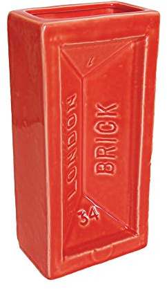 Stolen Form London Brick Ceramic Vase Orange
