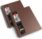 Arteza Skizzenbuch, 22,9 x 30,5 cm, 2er-Pack, brauner Zeichenblock, insgesamt 200 Blatt, 100 g/m², Hardcover-Skizzenbuch, Spiralbindung, Verwendung mit Bleistiften, Kohle, Stiften, Buntstiften und