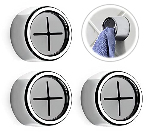 Dreamark Handtuchhalter Küche Küchenhandtuchhalter ohne Bohren Geschirrtuchhalter zum Einhängen Spültuchhalter Ideal für Badzimmer Küche Aufbewahrung & Organisation (3 Stücke, Super Klebrig)