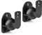 Audizio HTS15 Universal Wall Mount Speaker Brackets, Adjustable Satellite & Surround Speaker Wall Bracket Pair, 3.5kg Load, Compact Black Nylon Mounts, Tilt & Swivel for Ideal Audio Positioning