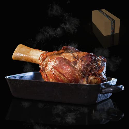 AUMAERK Fleischmanufaktur - High Heel Gourmet Kalbshaxe | Premium Kalbsstelze inkl. Demi Glace | Fulminante Haxe vom Kalb perfekt gereift, veredelt & vorgegart
