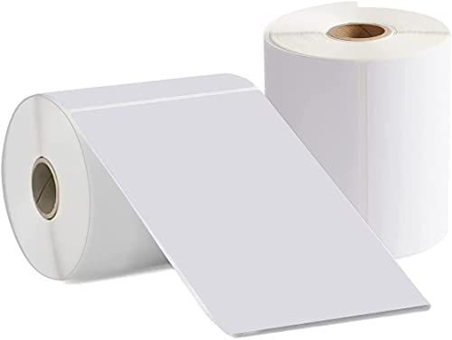 2 Rolls 4 x 6 (100mm×150 mm) Direkte Thermische Versandetiketten Klebeetiketten für Postanschriften Versandetikette (250 Blatt/Rolls)