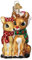 Old World Christmas Rudolph and Clarice Glass Blown Ornament for Christmas Tree