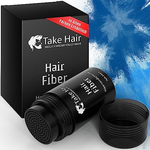 Take Hair Streuhaar für Männer I Hält bei Regen und Wind I 7g Schütthaar zur Haarverdichtung I Hair Fibers I Haarpulver I Streuhaar Männer bei Haarausfall I Haarpuder (Streuhaar Dunkelblond)