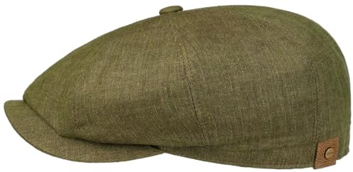 Stetson Herren Leinenhatteras Zeitungsjunge-Kappe Grau