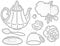 Cutting Dies for Card Making,Cutting Mold Teacup Flower Pattern Educational Carbon Steel DIY Scrapbooking Card Decorative Template for Kids Template