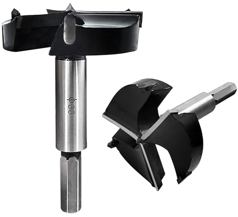 Brocas para Madera, 60mm de Diámetro Fresas para Madera Herramientas, Accesorios para Brocas Forstner para Madera de Acero de Tungsteno, para Instalar Puertas de Madera, Cajones