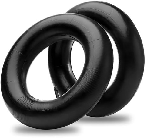 2 camere d'aria 3.50-8 4.80/4.00-8 con valvola diritta TR-13, compatibile con vari tosaerba, carriole, rimorchi da giardino, go-kart, golf cart e altro ancora