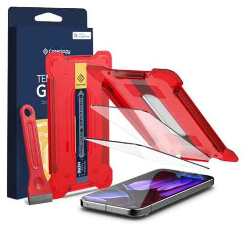 Caseology Snap Fit per Google Pixel 9 Pro XL Pellicola protettiva [vetro temperato con kit di installazione] [Antigraffio] Pellicola protettiva per Google Pixel 9 Pro XL - Confezione da 2