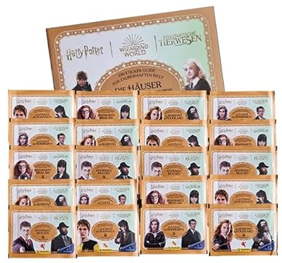 Panini Harry Potter Sticker Guide 2 “Die Häuser von Hogwarts“ Sticker – 1x Stickeralbum + 20x Stickertüten (Deutsche Version)