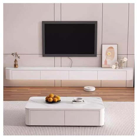 Meuble TV Suspendu Moderne Simple Salon Maison Meuble De Rangement Mural Lumière Luxe Meuble TV Suspendu(120cm)