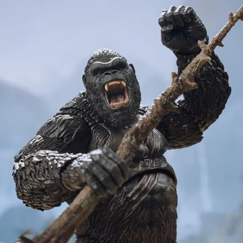 GWTCTOY Hiya Toys Original lizenzierte Actionfigur „Godzilla vs. Kong“, Monsterserie „König der Monster“, 6 Zoll große Dinosaurierfigur als Dekoration (King Kong)