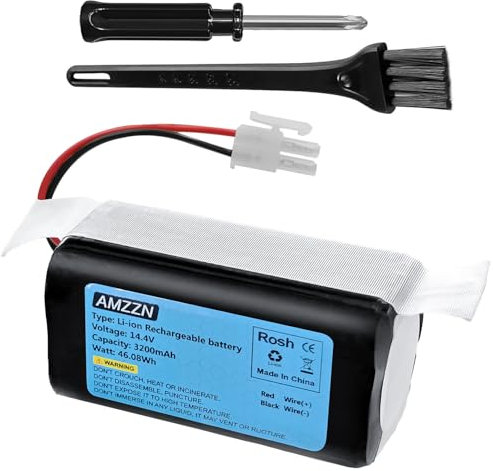 AMZZN 11.4V 3200mAh Ersatzakku für ILIFE A4S, kompatibel mit ILIFE A4, A4s, A4s Pro, A6, A7, A9, A10, V7, V7s, V7s Plus, W400, W400s, W450 Roboter-Staubsauger (Akku Stecker 5557 2P)