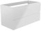 Aica Sanitär Waschbeckenunterschrank 80 cm Unterschrank MDF Waschtischunterschrank Badschrank Hochglanz Weiß