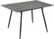 B&D home Esstisch Jonte, ausziehbar 80-120 x 80 cm, 4 Personen Küchentisch Holztisch mit Metallgestell für Esszimmer, Küche, modern Industrial Design, Beton Optik, 11219-80-FS-BETO