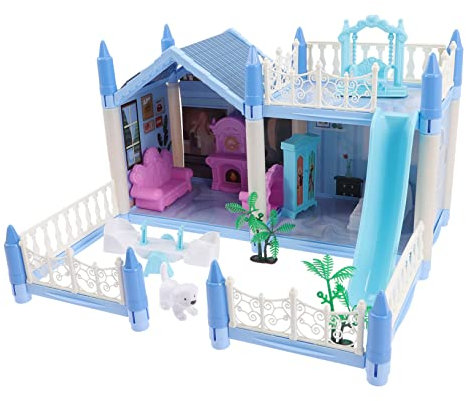 JOINPAYA Miniatur-puppenhaus Für 5-jähriges Mädchen Geburtstagsgeschenk Spielzeug Für Mädchen Mädchenspielzeug Mini- -bausatz 1 Set Puzzle Villa -Set Baumodellbausatz