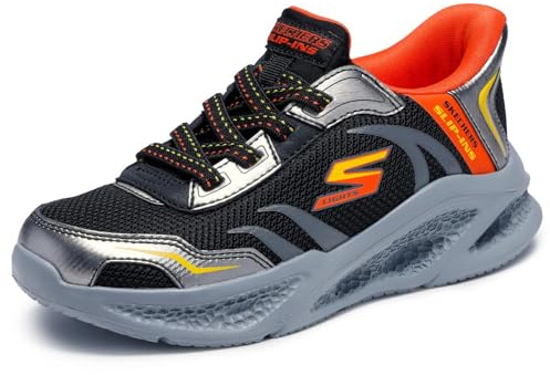 Skechers Jungen Skechers Meteor-Lights Brisk-Beams Slip-InTurnschuhe