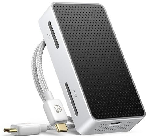 ORICO Lettore di Schede CFexpress di Tipo B 8k Video 1500MB/s per Professionisti USB SD/TF 4.0 Quad-Card Lettura Simultanea di Schede CFexpress di tipo A 850MB/s Adattatore Compatibile Thunderbolt 3/4