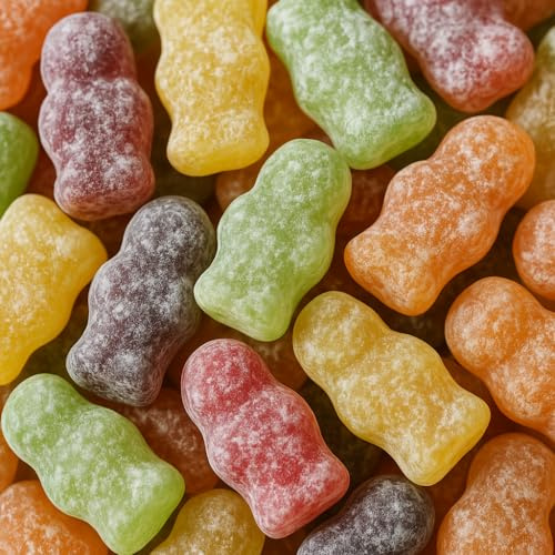 1kg Jelly Babies Sweet – Assorted Dusted Jelly Babies Fruit Flavoured Soft Sweets, Classic British Sweet – Bulk Pick And Mix Sweets