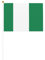 Banderas pequeñas de bandera de Nigeria en palos, mini banderas duraderas de 5.5 x 8.2 pulgadas para patio, jardín y decoración al aire libre, paquete de 6 y 12 unidades