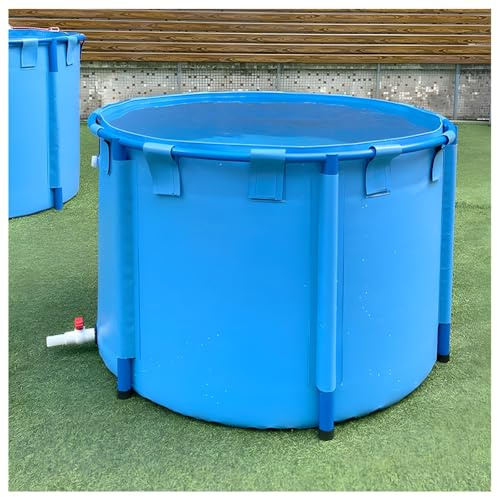Piscine hors sol ronde en toile PVC pliable avec support pour le stockage de l'eau et l'irrigation, installation facile