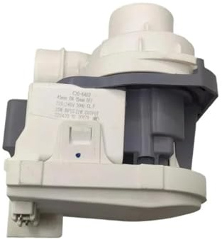 Moteur de pompe de vidange de lave-vaisselle de remplacement C20-6A02 35 W 220-240 V 50 Hz, compatible avec Midea