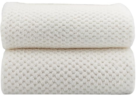 ANYBOY Badetuch groß, Weiß, 2 Stück | 100x200cm, Handtuchset, Duschtuch