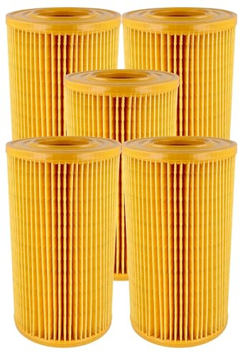 vhbw 5x Faltenfilter Ersatz für Allaway VCF/211ALL, 5412810285969 für Staubsauger - Patronenfilter Orange