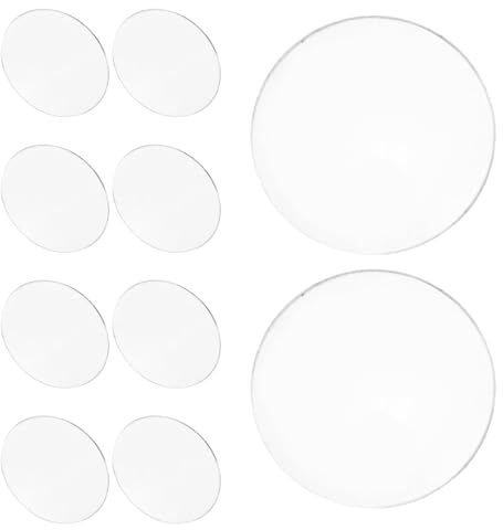 Minkissy Lot De 20 Couvercles En Verre Transparent Pour Cache-Ampoule Mr16 Et Gu10 Lentilles De Projecteur À DôMe Pour ÉClairage IntéRieur Et Paysager Protection Et Transmission Lumineuse Optimale