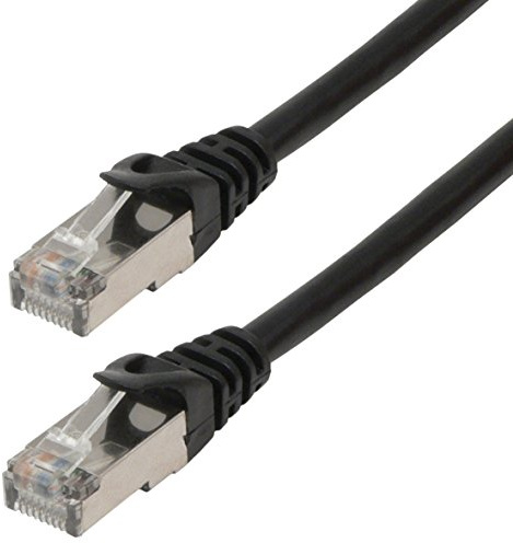 MCL Patchkabel (FTP, RJ45, Cat 6, 20 m), Schwarz