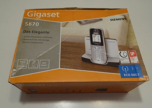 Siemens S670 Gigaset DECT-Schnurlostelefon Titanium