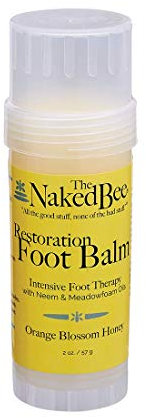 The Naked Bee Orange Blossom Honey Restoration Foot Balm Stick 57g | Foot Care Heel Balm Repair Moisturiser | Skin Care Moisturising Cream for Cracked Heels and Dry Skin