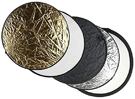 Impulsfoto 5in1 Faltreflektoren Set - ca. 80cm - Gold, Silber, Schwarz, Weiß und Diffusor