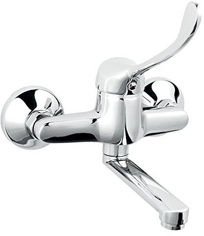 Fissaggio a parete per Lavabo Rubinetto per rubinetto SANITARIO CLINICA per rubinetteria a muro per rubinetto con tempo leva per il Medico pratica pre