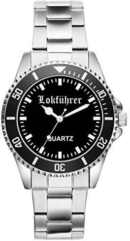 KIESENBERG Geschenk für Lokführer Eisenbahner Uhr 2220