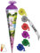 Schultüte - Einhorn 35 cm - incl. individueller Schleife mit Tüllabschluß - Zuckertüte Roth rund