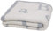 Barefoot Dreams ABC Decke Ocean & Cream