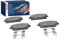 Bosch BP1356 Bremsbeläge - Vorderachse - ECE-R90 Zertifizierung - vier Bremsbeläge pro Set