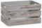 Zeller 15137 Caja de Almacenamiento, Madera, Gris, 35x25x20,5 cm
