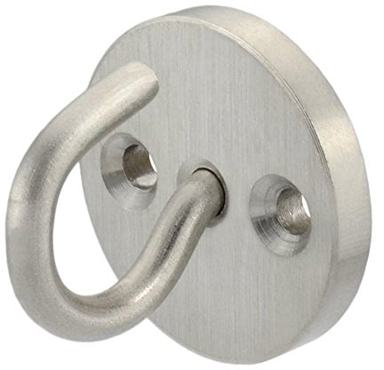 Kanirope® Wandhalter mit Haken Edelstahl für Absperrkordel Absperrseile Treppenseile Handlaufseile