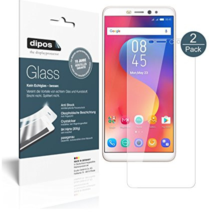 dipos 2x Displayschutzfolie 9H klar für Infinix Hot S3