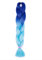 Braids Extensions Flechten Hair Extensions Crochet Haar Kunsthaar Kanekalon Colorful 1pcs-24-100g Dunkelblau bis Hellblau