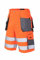 LEBER & HOLLMAN Kurze Arbeitshose Sicherheitshose Schutzhose Warnhose Sommer Orange (LH-FMNX-TS) (XXL)