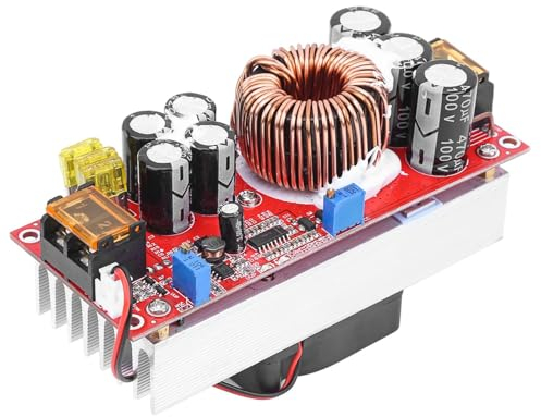 DEWIN DC-DC Boost Converter Power Supply Module, DC 10-60V to DC 12-97V 1500W 30A Voltage Step Up Converter Boost CC CV Power Supply Module
