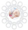 Voarge 12 Stück schnullerkette silikon, Baby Silikonring Schnullerhalter für Schnullerketten Transparent Weiche Silikon Baby Dummy Schnuller Clips Halterungen Transparent