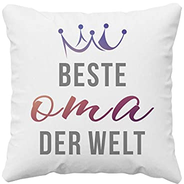 Kissen für Oma, Kissen für die Oma mit Spruch, Geschenk für Oma, Präsente für Omas, Beste Oma, Lustige Druck Kissendesigns, Beste Oma der Welt
