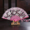 Hochzeitsfächer Spitze,Handfächer Spanische Barock Viktorianischen Faltfächer Klappfächer Vintage Damen Herren Folding Fans Fächer für Hochzeit Geschenk Party Kostüm Karneval Tanzen Fasching,Rosa